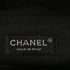Coated Canvas Quilted Large Paris Biarritz Tote Black