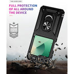 Entronix Case Compatible with Galaxy Z Flip 6 - Dual-Layer Guard Gripstand