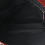 Iridescent Caviar Quilted Tall Chic Shopping Tote Red