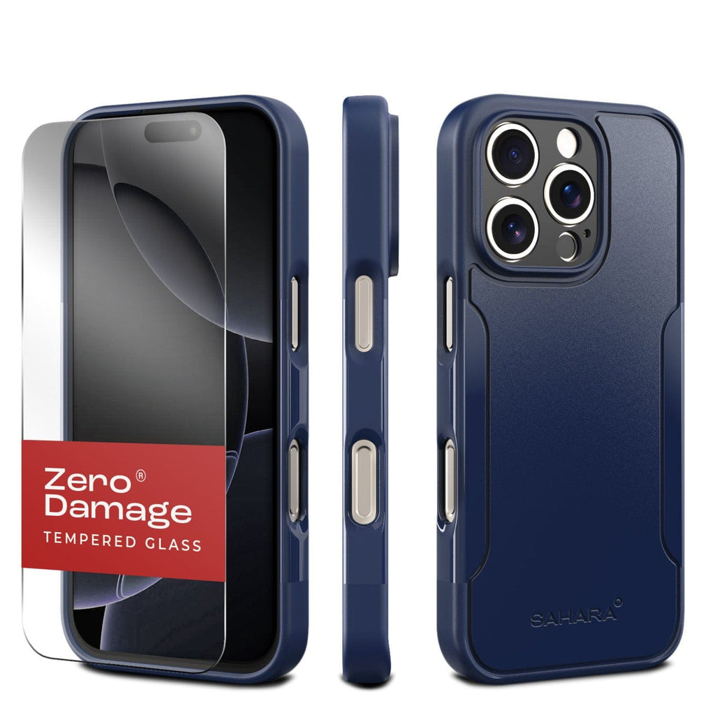 SAHARA - Classic Series Case & Tempered Glass Kit - Apple iPhone 16 Pro Max