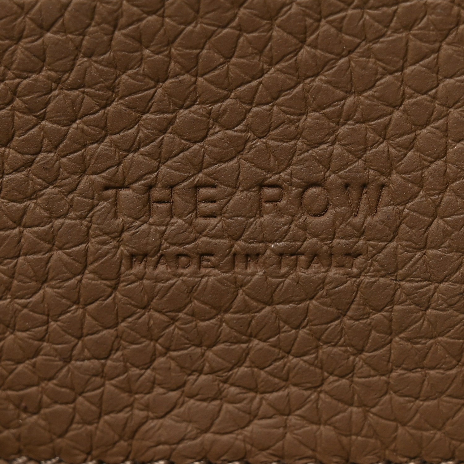 Grained Calfskin Soft Margaux 10 Bag Dark Taupe