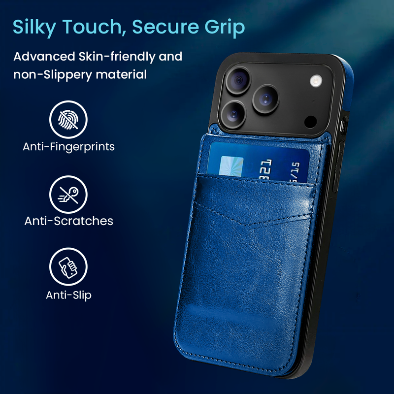 Entronix Case Compatible with iPhone 17 Pro Max - [6 Slot Card Holder] Slim Leather Wallet