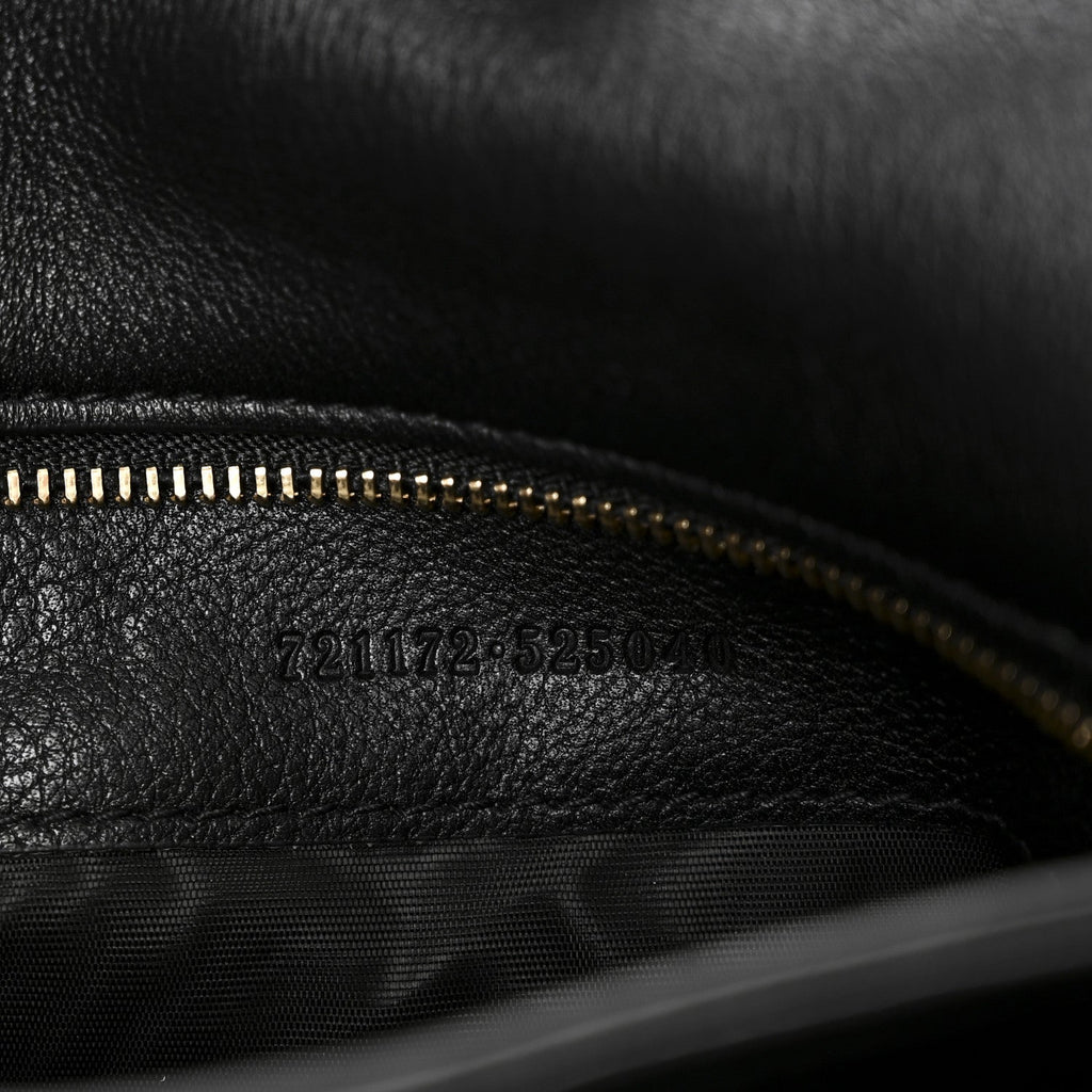 Roxy Calfskin Web Mini Blondie Shoulder Bag Blondie Black