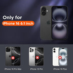 Entronix Case Compatible with iPhone 16 - [Flexible] TPU Clear