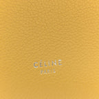 Soft Grained Calfskin Small Sangle Bucket Bag Ocre