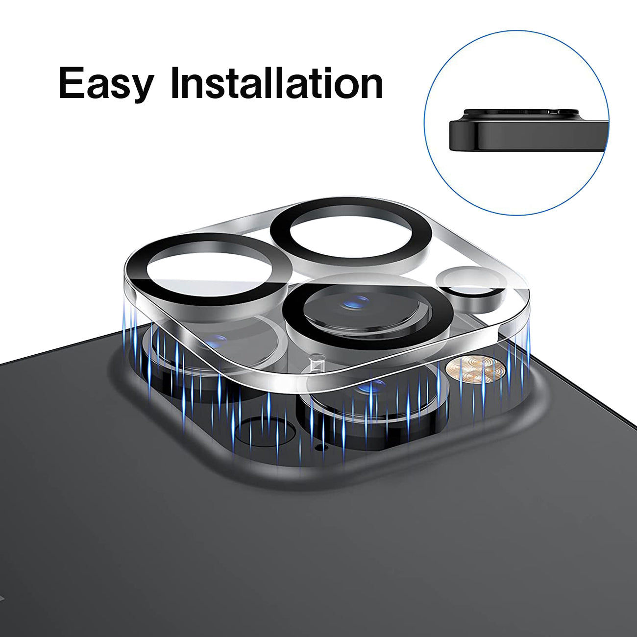 Reiko Clear Camera Protector For Iphone 13 Pro/13 Pro Max