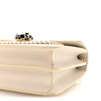 Calfskin Woven Chain Serpenti Forever Crossbody Bag White