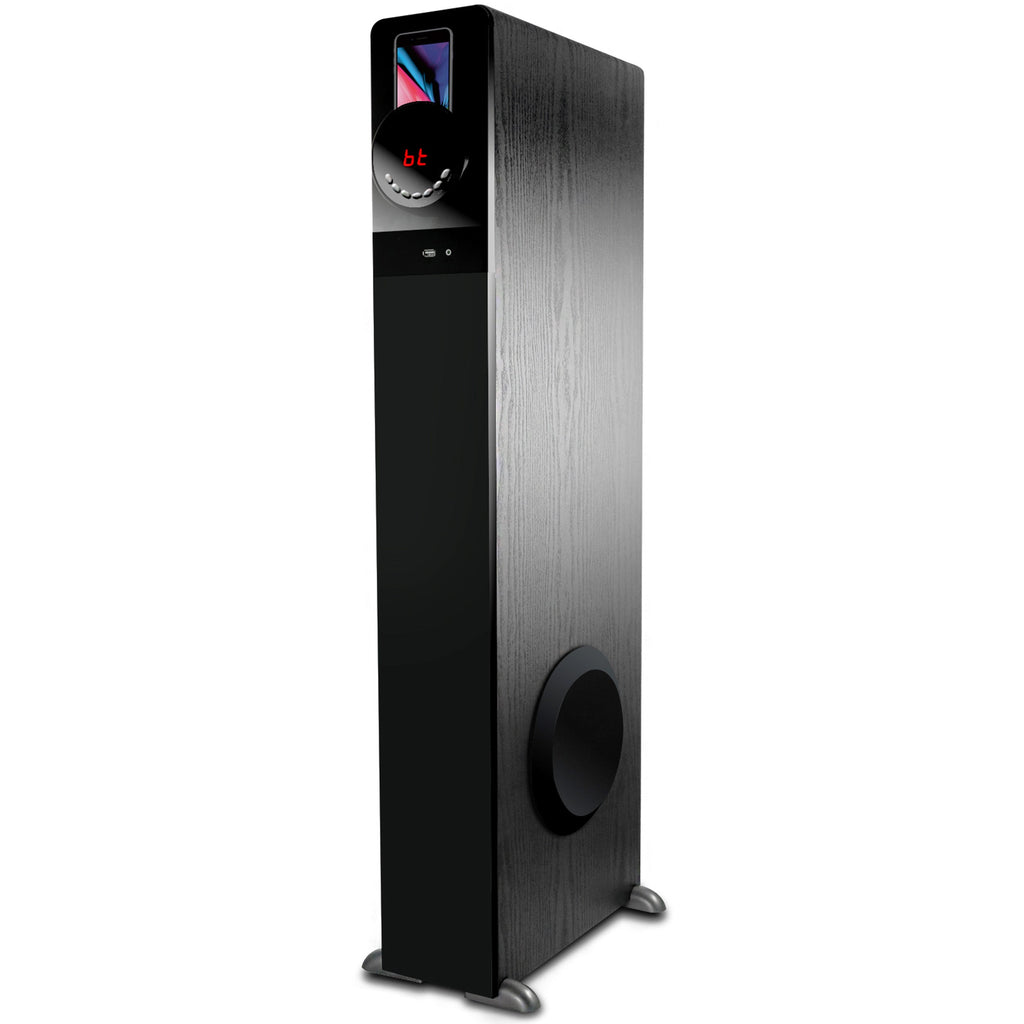 Bluetooth Powered Tower Speaker in Black