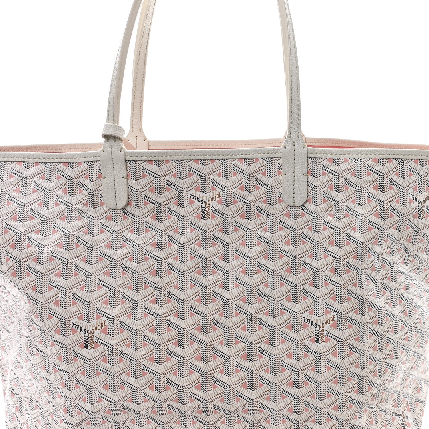 Goyardine Saint Louis Claire Voie PM White Pink