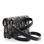 Oblique Saddle Belt Bag Blue