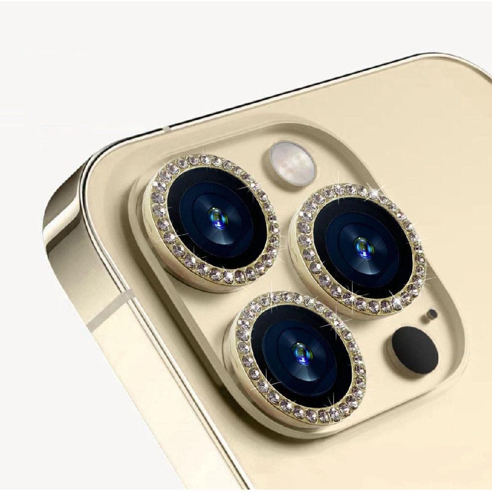 Entronix Camera Lens Protector Compatible with iPhone 16 Pro/16 Pro Max - Luxury Diamond Metal Cover