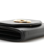 Roxy Calfskin Medium Blondie Chain Wallet Black