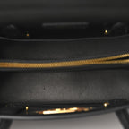 Grained Calfskin Medium St. Honore Tote Black
