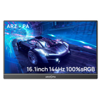 Arzopa 16.1" FHD IPS Display 144Hz 13ms Portable Gaming Monitor - Black Z1FC