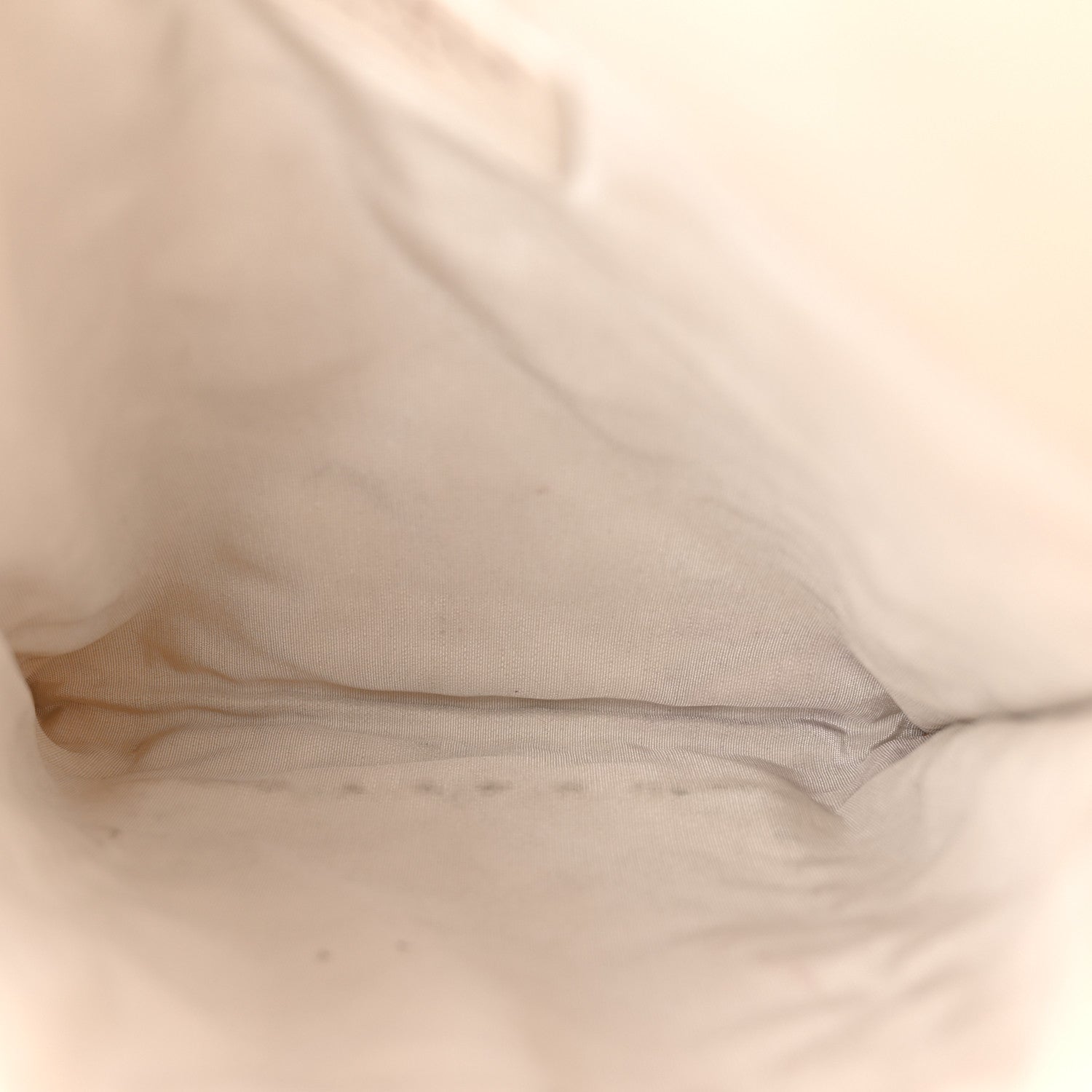 Calfskin Quilted Fringe Small Shopping Bag White