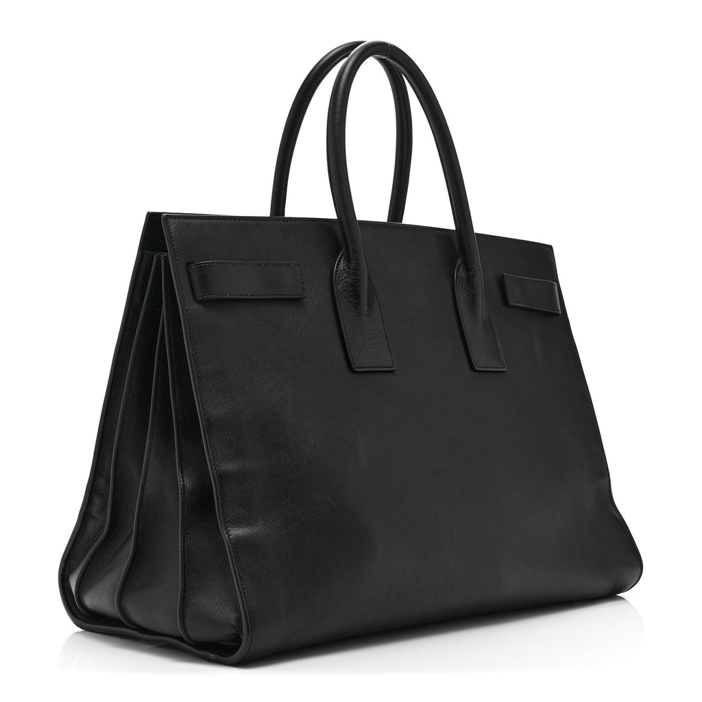 Calfskin Large Sac de Jour Carryall Black