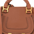Calfskin Mini Marcie Satchel Tan
