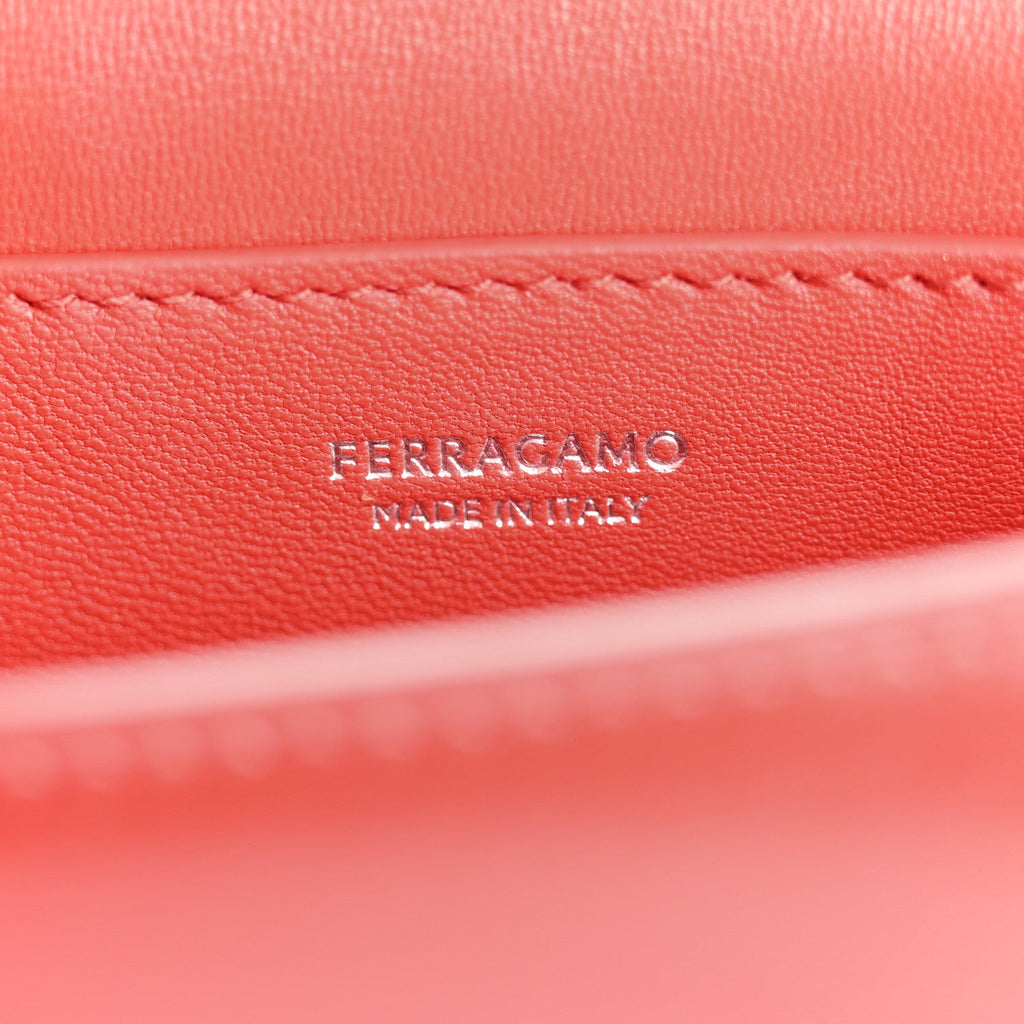 Dappled Calfskin XS Fiamma Crossbody Flame Red
