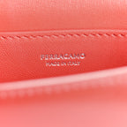 Dappled Calfskin XS Fiamma Crossbody Flame Red