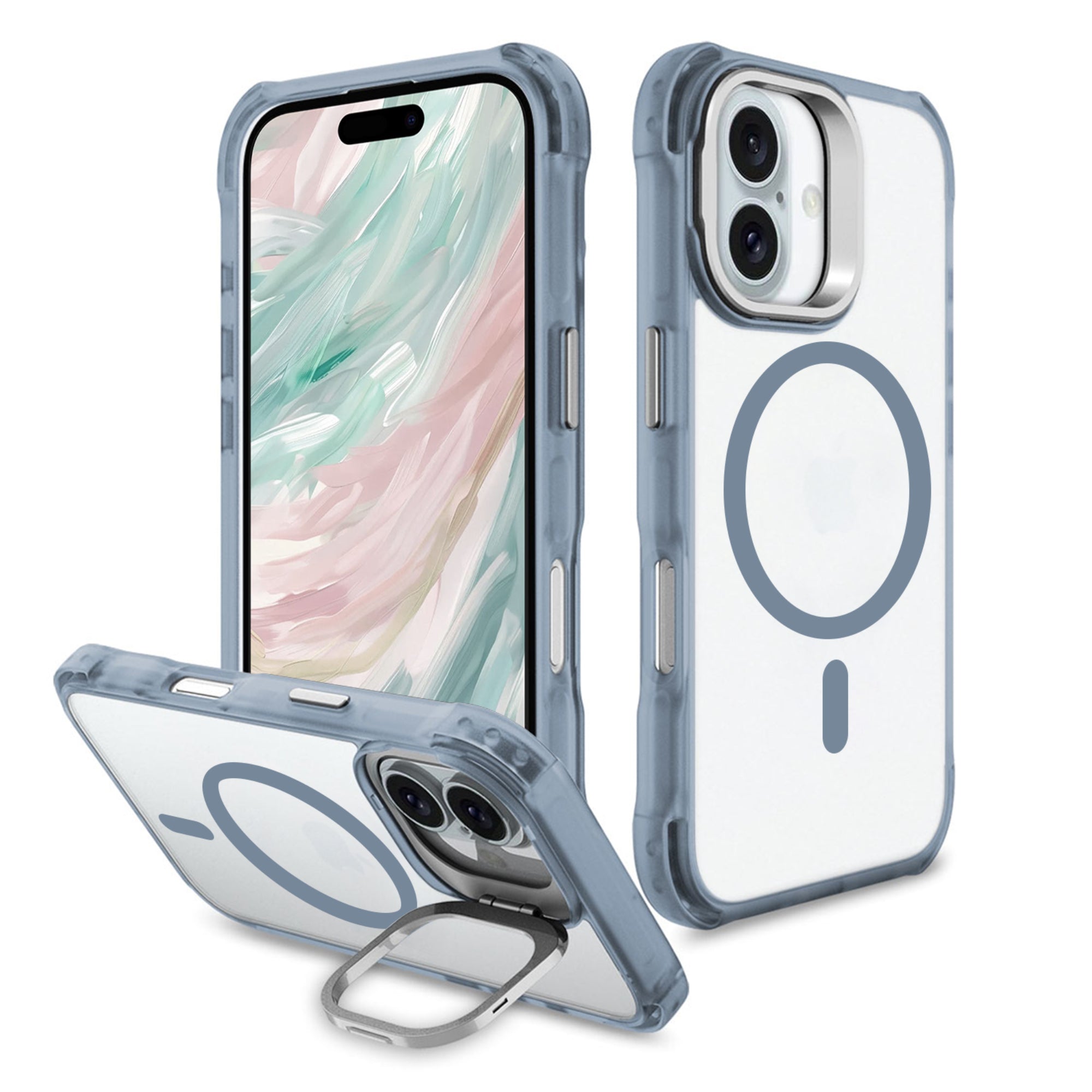 SAHARA - Venture Series Clear Rebound Case with Kickstand -  Apple iPhone 16