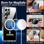 Entronix Bundle Compatible with Galaxy S25 Ultra - [Magnetic] Clear Case & 1 Clear Screen Protector