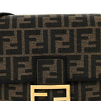 Fabric Jacquard FF 1974 Medium Baguette Tobacco Moro Black