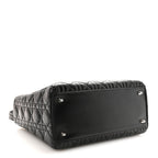 Lambskin Cannage Medium Lady Dior Black