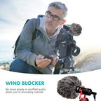Movo WS-G9 Furry Outdoor Mic Windscreen Muff