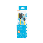 Reiko Micro Usb Piggyback Flat Liberator Usb Cable 3.2Ft In Yellow