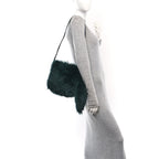 Shearling Small Knight Crossbody Bag Vine