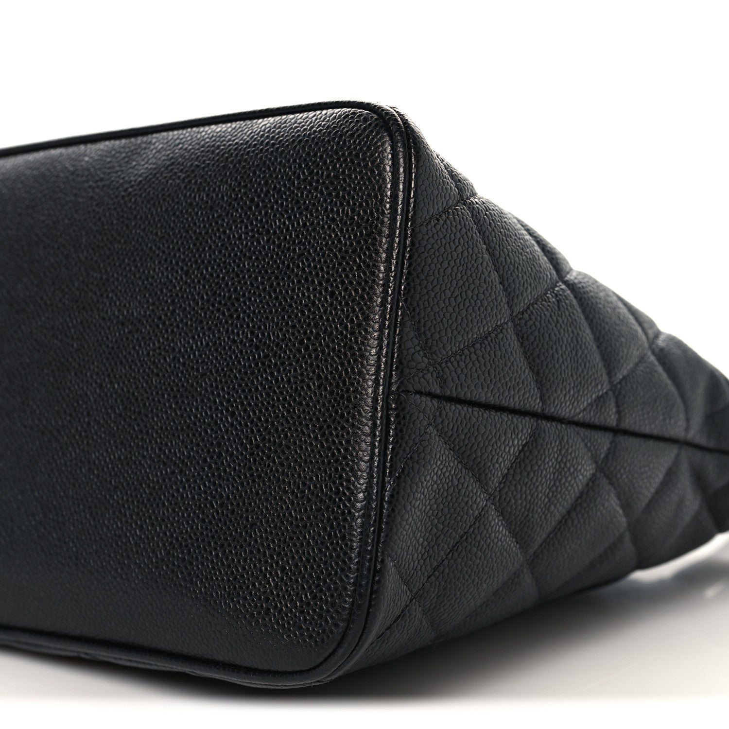 Caviar Quilted Medallion Tote Black