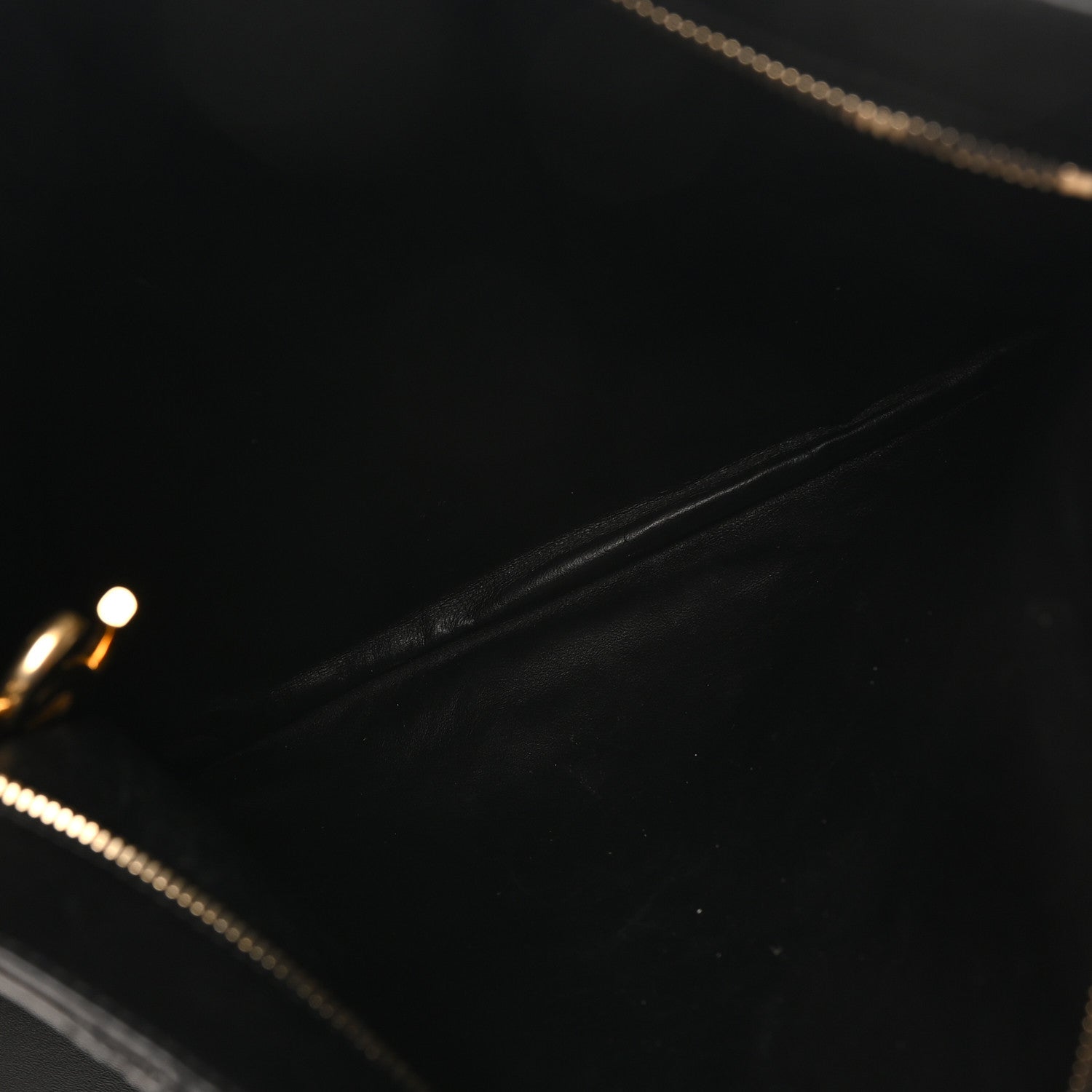 Calfskin Stitched Thin City Clutch Black