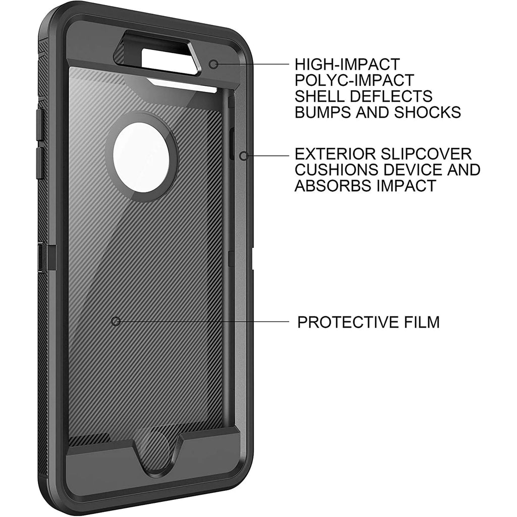 Entronix Case Compatible with iPhone 8 Plus/7 Plus - Triple-Layer Heavy Duty Protection