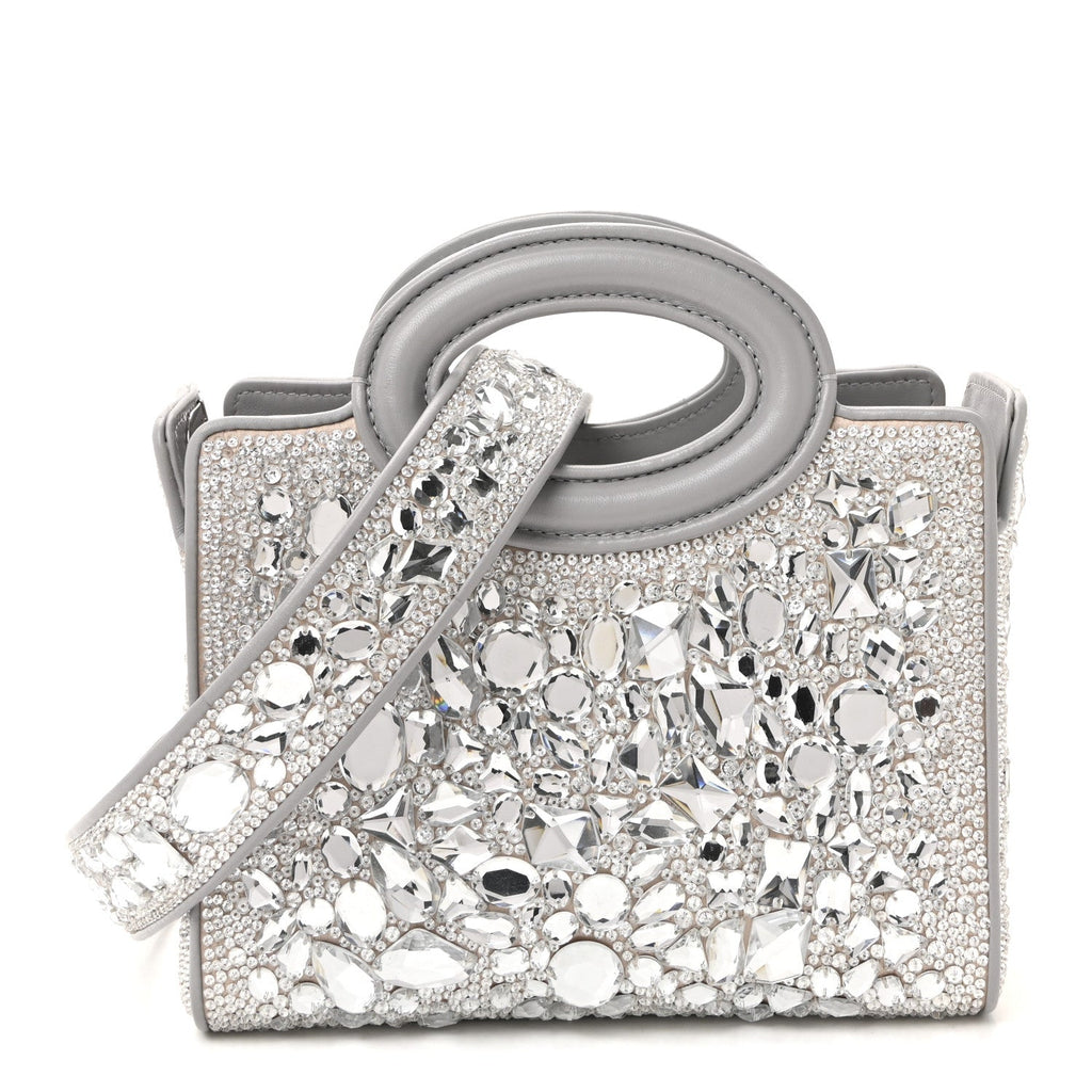 Crystal Mini Le Troisieme Shopping Bag Grey