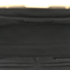 Tweed Quilted Kiss Lock Clutch Black