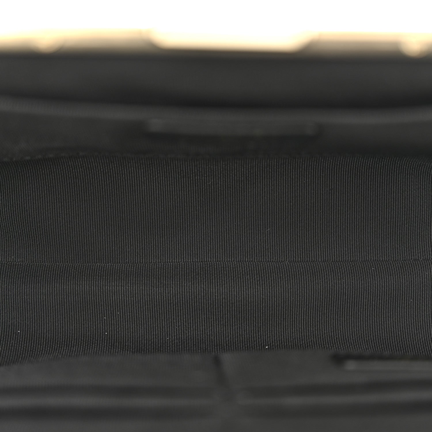 Tweed Quilted Kiss Lock Clutch Black
