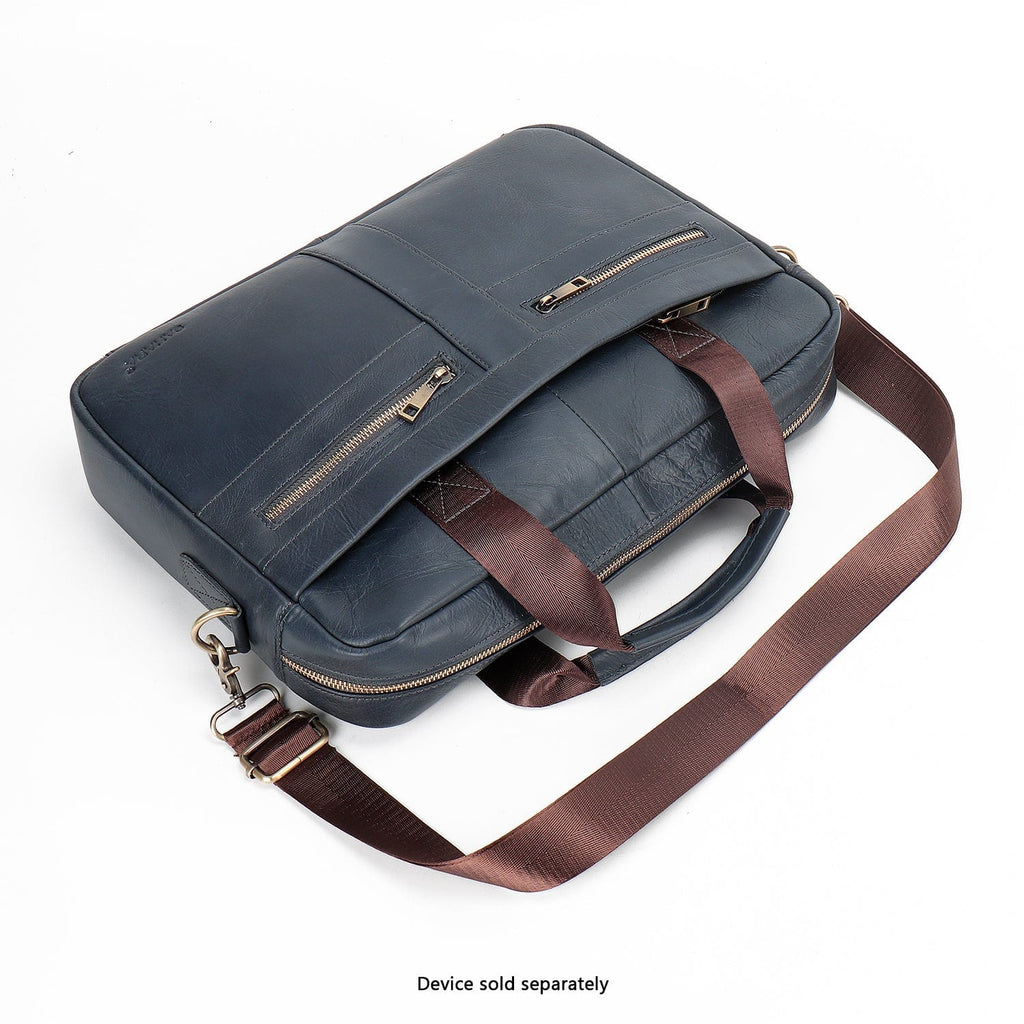 SAHARA - Genuine Leather Business Bag Briefcase - Laptops up to 16-inch