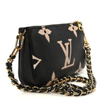 Empreinte Monogram Giant Multi Pochette Accessories Mini Pochette Black Beige