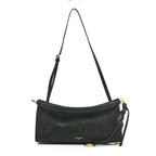 Suede Le Click East West Small Bag Black