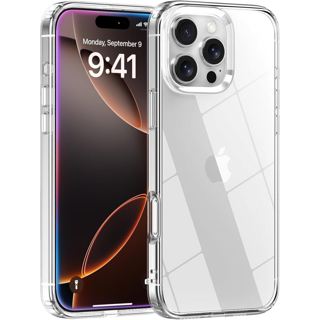 [DIS] Entronix Case Compatible with iPhone 13 Pro - [Hard Back] Slim Clear