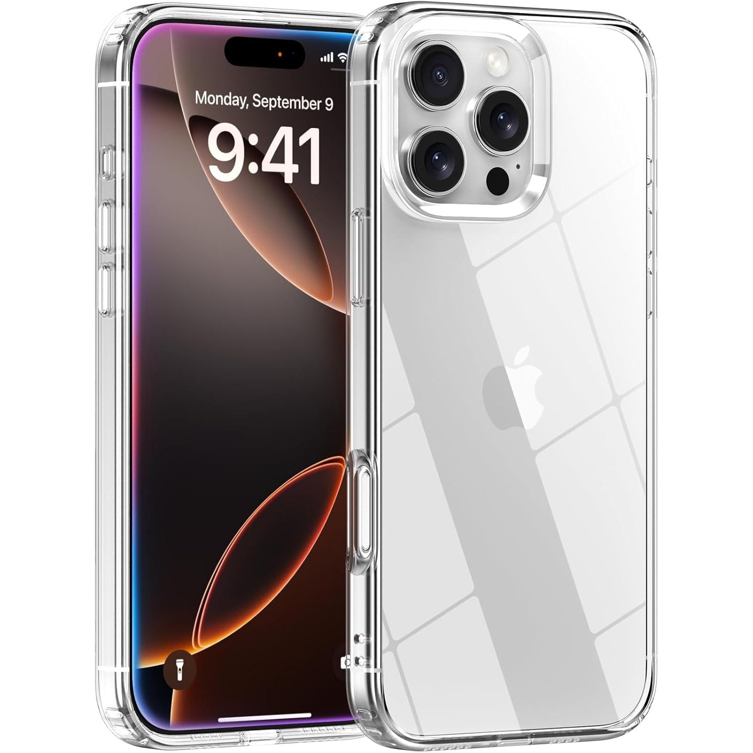 [DIS] Entronix Case Compatible with iPhone 13 Pro - [Hard Back] Slim Clear