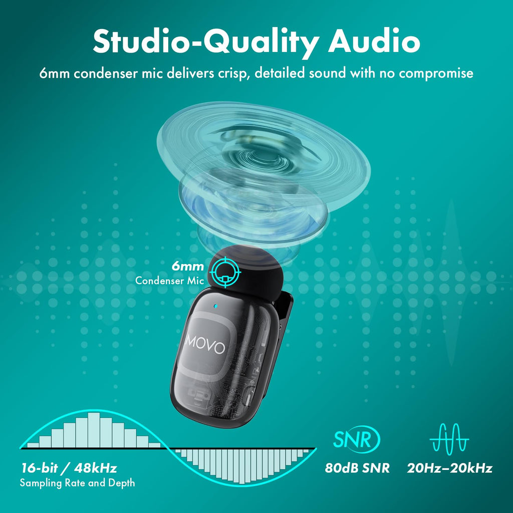 Movo NanoMic-L Lightning Wireless Lav Mic System