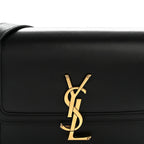 Smooth Calfskin Small Solferino Satchel Black