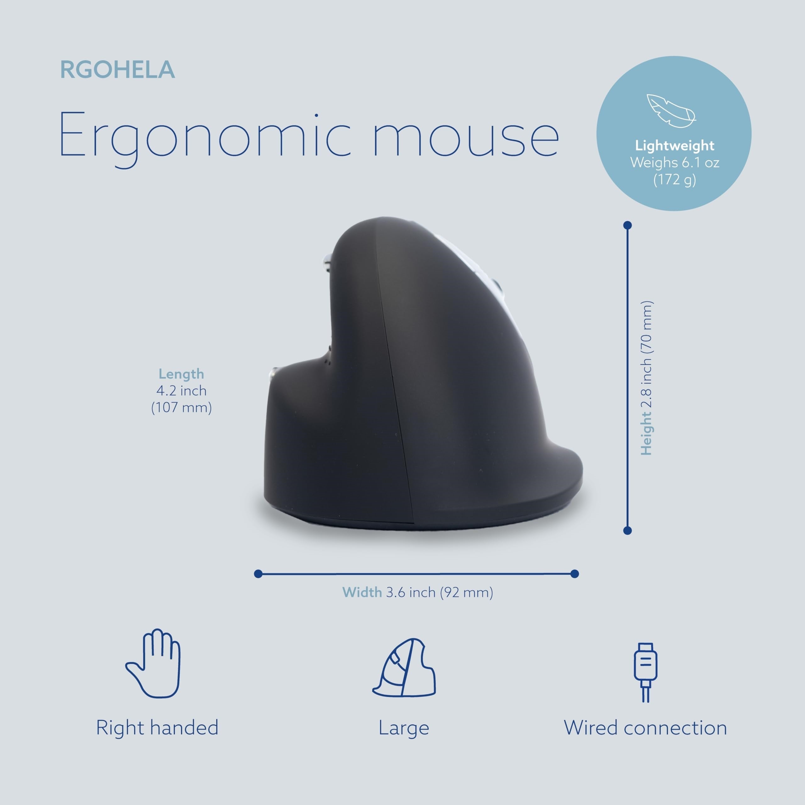 HE ergonomic mouse