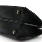 Shiny Nappa Petite Peekaboo I SEE U Satchel Black