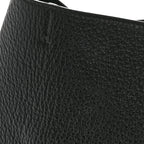 Grained Deerskin Bea Tote Black