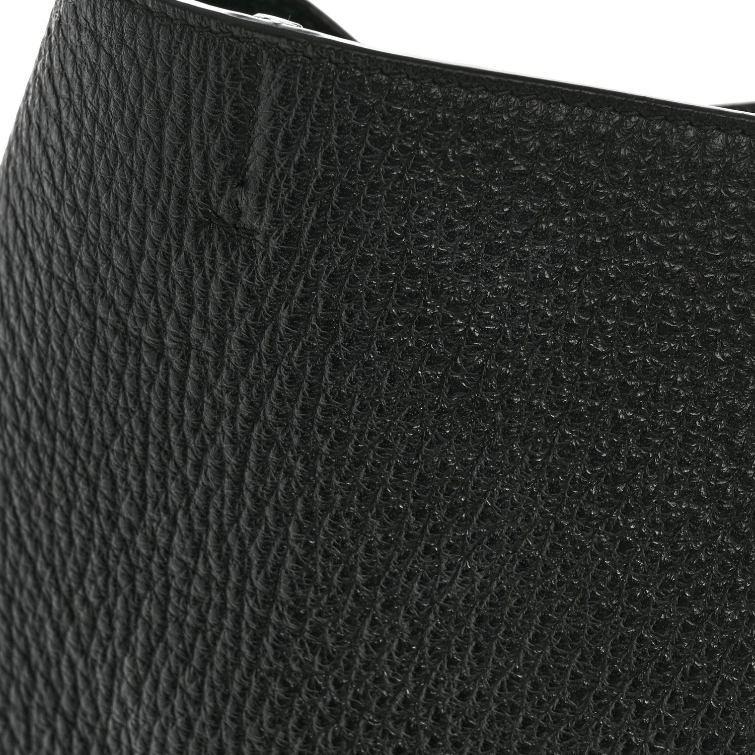 Grained Deerskin Bea Tote Black