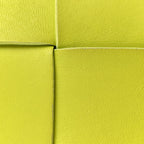 Lambskin Maxi Intrecciato Cassette Crossbody Bag Acid Kiwi