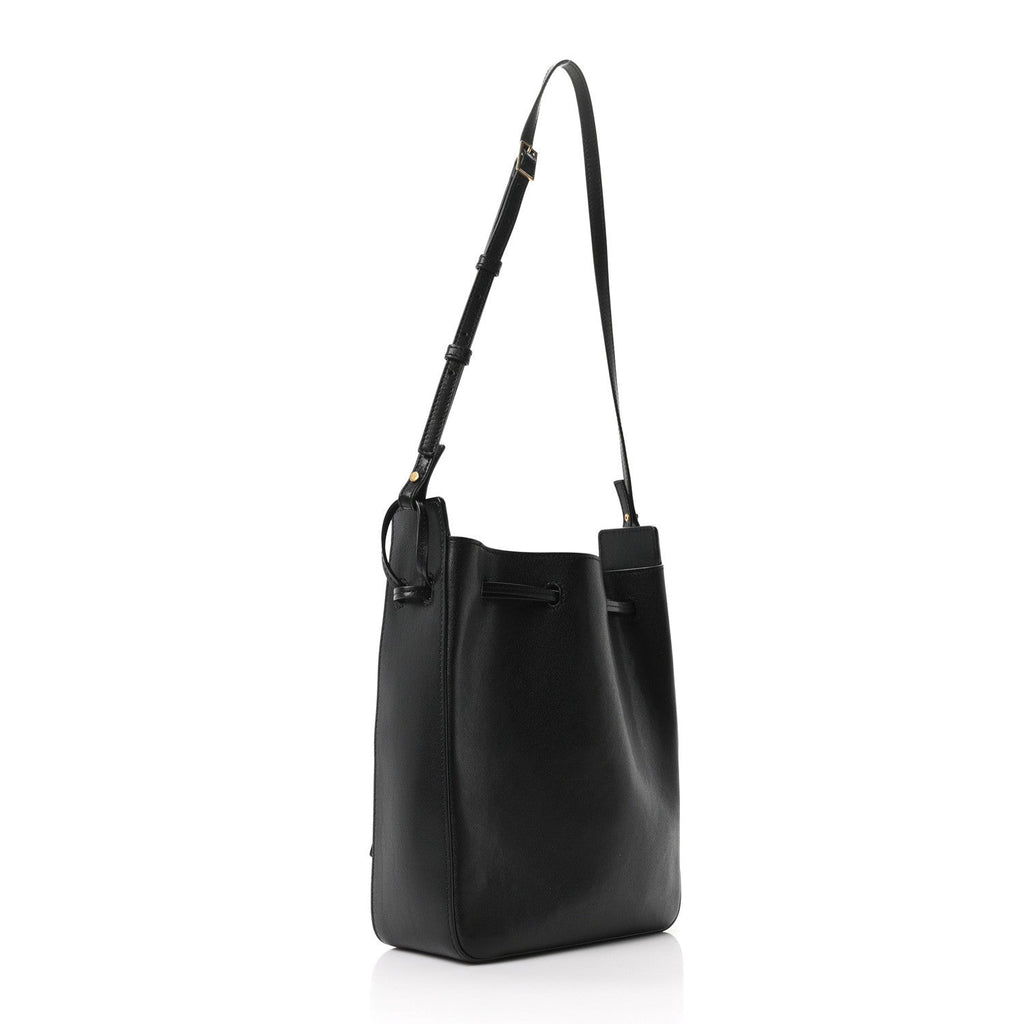 Calfskin Small Bucket Bag Black