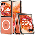 Entronix [Magnetic] Case Compatible with Moto Razr Plus 2024 - [Hard Back] Slim Clear